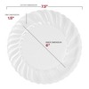 Smarty Had A Party 7.5" Clear Flair Plastic Salad Plates - 108 pcs - 3 of 4