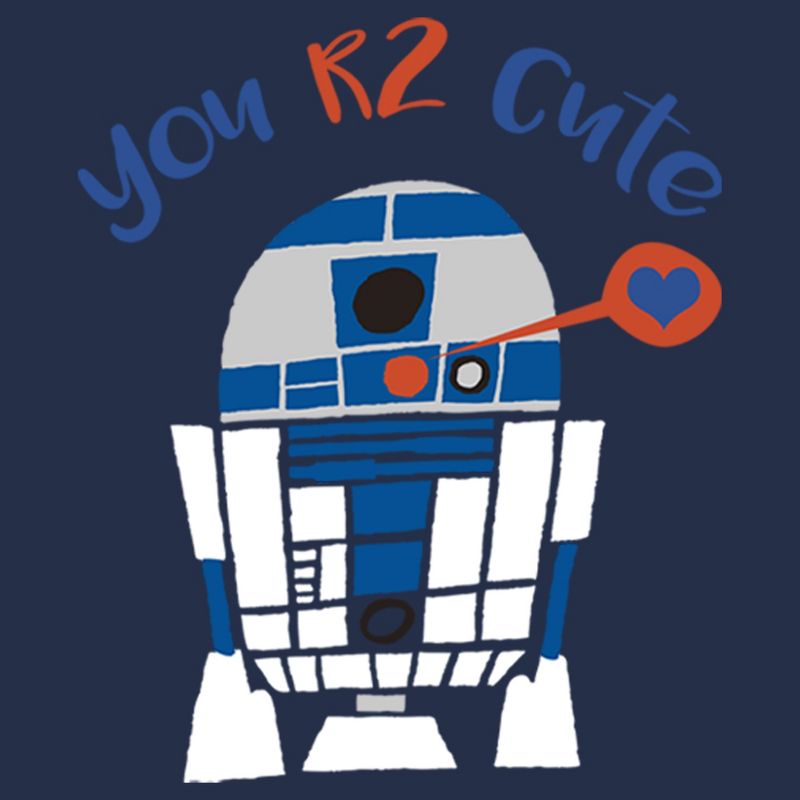 Men's Star Wars Valentine's Day R2-D2 Too Cute T-Shirt, 2 of 5