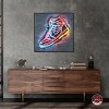 Notoriart Colorful Light Up Neon Sneaker Wall Art Framed - 2 of 4