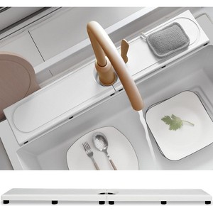 Fast Drying Super Absorbent Diatomite Mat - Raised Feet, Fits Kitchen Sink/Bathroom, Anti-Moisture - 1 of 4