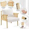 Yaheetech Boucle Upholstered Accent Chair Lounge Chair for Living Room, White - 4 of 4