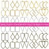 JDICTION 60Pcs Hollow Frame Pendants - Resin Jewelry Molds for Necklace & Earring Making, Craft Bezels Supplies - 2 of 4