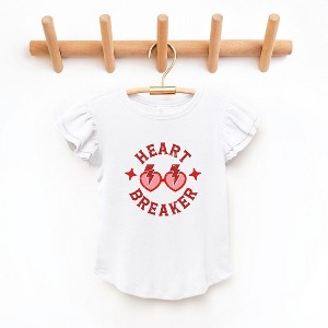 The Juniper Shop Heart Breaker Sunglasses Toddler Flutter Sleeve Tee - 1 of 3
