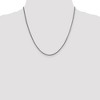 Black Bow Jewelry 1.5mm, 14k White Gold, Solid Franco Chain Necklace - 2 of 4
