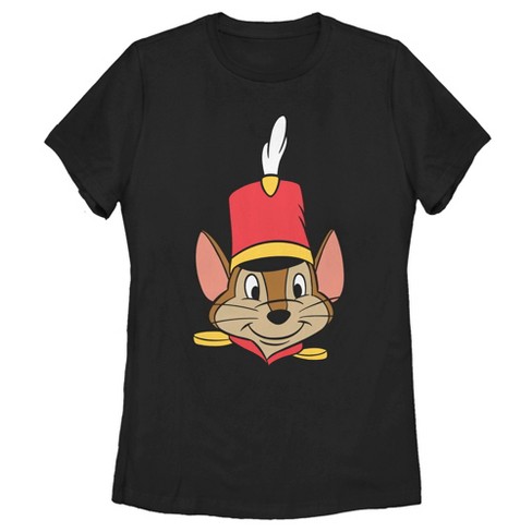 Women's Dumbo Timothy Q. Mouse T-shirt - Black - Small : Target