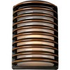John Timberland Industrial Wall Light Sconce Rubbed Bronze Hardwire 7 1/2" Fixture Grid Frosted Glass for Living Room Hallway - 3 of 4
