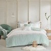 7Pcs Comforter Set, Solid Bedding Set, Cotton Bed Comforter - 2 of 4