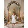 2Bunnies Girls' Vintage Ruffle Puff Sleeve Mesh Tulle Dress On and Off Shoulder - 3 of 4