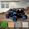 12V 7AH Kids Electric UTV with Remote Control, Ride on Truck Car with Toy Storage, Spring Suspension - 3 of 4