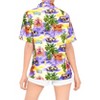 HAPPY BAY Hawaiian Shirts Womens Casual Summer Beach Hawaii Blouses Short Sleeve Tropical Vacation Tops Dress Shirts for Women - 3 of 4