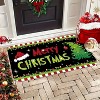 Lomsoe Christmas Tree Design Welcome Mat Flannel Carpet Non-Slip, Machine Washable, Suitable for Everywhere, Home Decor, Holiday Decoration. - 4 of 4