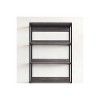 HomeStock Monica Wood and Metal Walk-in Closet with Five Shelves in Rustic Gray - 2 of 4