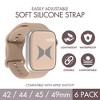 Xtreme Smart Watch Multicolored Soft Silicone Band 6 Pack – Large Size, Waterproof, New Buckle Design - 2 of 4