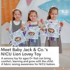 Baby Jack The Learning Lovey NICU Hospital Miracle Child Brave Lion Tag Crinkle Square Toy 10" x 10" - 2 of 4