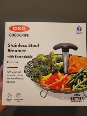 OXO Good Grips Stainless Steel Steamer with Extendable Handle 1067247 - The  Home Depot