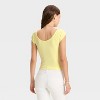 Women's Short Sleeve Double V-Neck Ribbed T-Shirt - Wild Fable™ - 2 of 3
