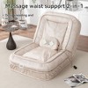 NicBex Modern Foldable Velvet Single Sofa with Adjustable Back & Massage Pillow,Comfy Sleep Chair for Living Room,Bedroom - 4 of 4
