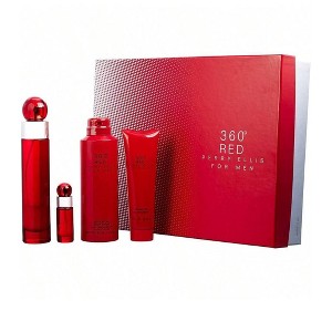360 Red by Perry Ellis for Men - 4 Pc Gift Set 3.4oz EDT Spray, 6oz Body Spray, 3oz Shower Gel, 7.5ml EDT Spray - 1 of 1