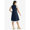 Jessica London Women's Plus Size Sleeveless Crepe Dress - 3 of 4