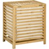 ALEXOUN 11.53 Gallons Bamboo Laundry Hamper with Removable Liner & Lid - Space-Saving for Bedroom, Laundry Room Organization,Apartments - 2 of 4