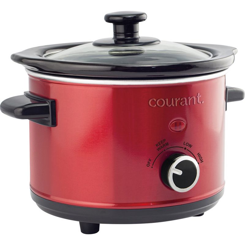 Courant 1.6 Quart Mini Slow Cooker with Warm Mode, Stainless Steel, 2 of 6