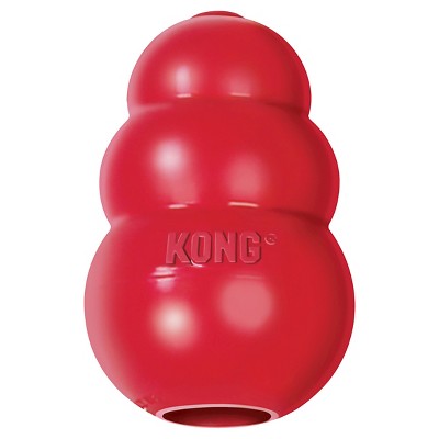 KONG Refillable Classic Chew Dog Toy - Red