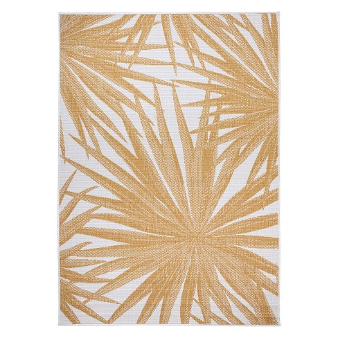 World Rug Gallery Contemporary Flowers Weather Resistant Reversible  Indoor/outdoor Area Rug : Target