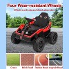 Black 24V Kids Electric Ride On Car For Big Kids With 4WD Four Motors Adjustable Seat Remote Control Music And Led Lights For Outdoor Fun Black - 4 of 4