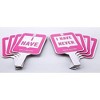 Never Have I Ever Paddles – Girls Edition, Set of 10 Game Accessories, Ages 17 and Up - 4 of 4