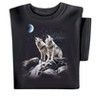 Collections Etc Howling Pair of Wolves Short Sleeve Graphic Tee - 4 of 4