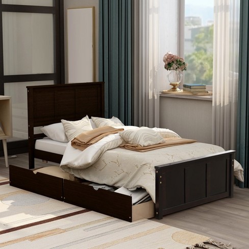 Platform Storage Bed, Twin Size Frame, Twin Daybed And Trundle Frame