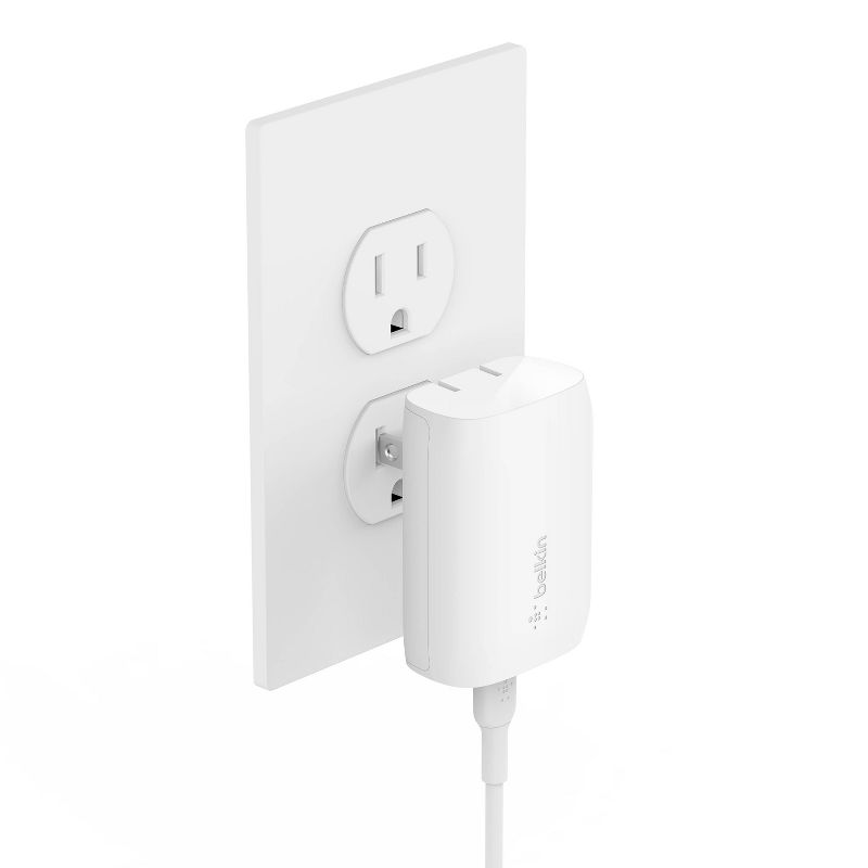 Belkin BoostCharge PD 30W PPS USB-C 3.0 Wall Charger with USB-C to USB-C Cable, 2 of 7