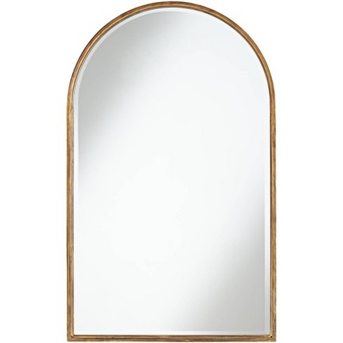 Uttermost Clara Arch Top Vanity Decorative Wall Mirror Modern Beveled  Distressing Gold Metal Frame 24 Wide For Bathroom Bedroom Living Room  Entryway : Target