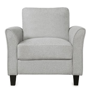 Accent Chairs for Living Room Modern Chair Sofa Chair Upholstered Arm Chair with Scooped Arms for Bedroom Living Room Study Room - 1 of 4