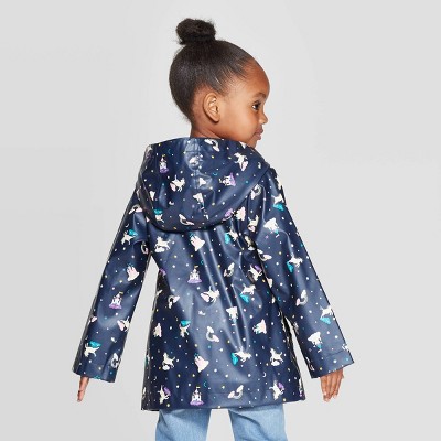 Girls unicorn rain on sale coat