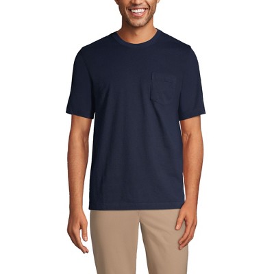 Lands' End Men's Tall Super-t Short Sleeve T-shirt With Pocket - Medium ...