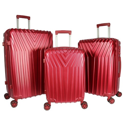 World Traveler Butterfly 2-Piece Hardside Carry-on Spinner Luggage Set (14  and 20)