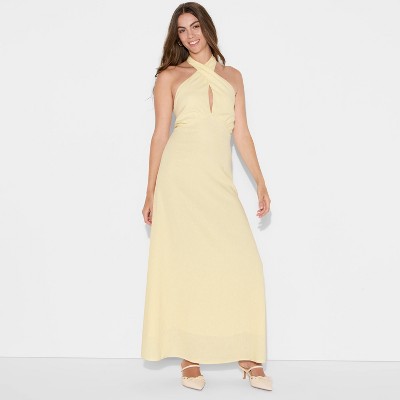Women's Maxi A-Line Dress - Wild Fable™ Yellow