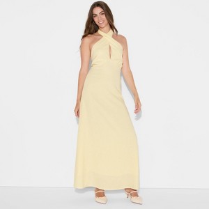 Women's Maxi A-Line Dress - Wild Fable™ Yellow - 1 of 3