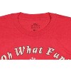 Seven Times Six Disney Men's Mickey Mouse Minnie Pluto Christmas Fun Adult T-Shirt Red - 3 of 3