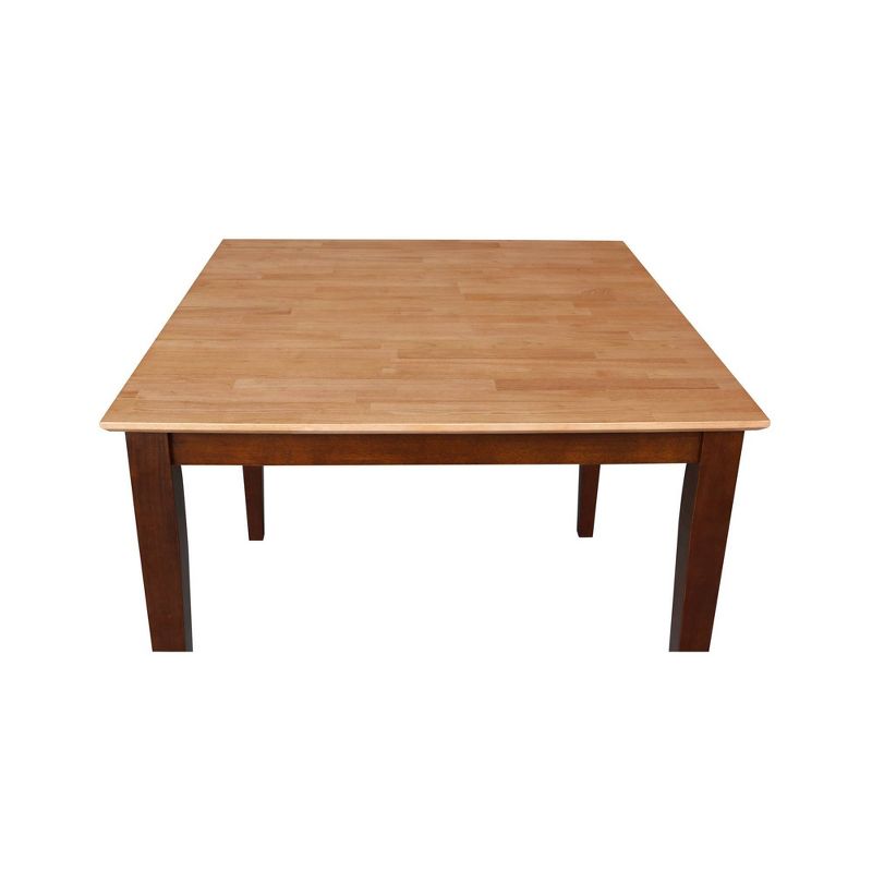36" Square Solid Wood Top Table with Shaker Legs - International Concepts, 6 of 10