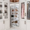 ORRD 360° Rotating Shoe Rack, 7-Tier Spinning Organizer Holds 28 Pairs, Space-Saving Free Standing Storage for Closet Entryway, White - 4 of 4