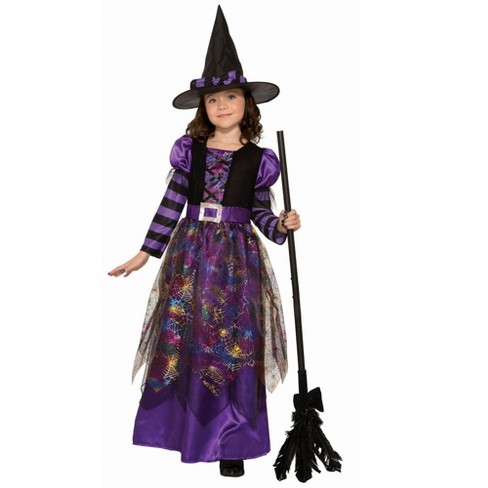 Forum Novelties Girl's Spider Sparkle Witch Costume : Target