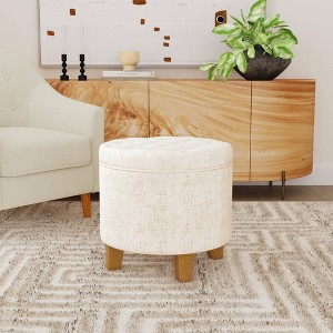 Boho Tufted Storage Ottoman - HomePop - 1 of 4