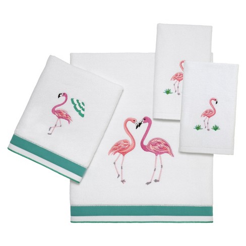 Avanti Linens Flamingo Paradise Hand Towel White Optic Target