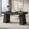 Tribesigns 55 Inches Home Office Executive Desk with Double Trapezoid Base - 3 of 4