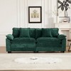 Wider Armrest LoveSeat, Modular Sectional Couch with Chenille Fabric & Double-Layer Cushions â€ - 2 of 4