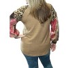 Women's Leopard Tie Dye Puff Sweater - honeyme - 2 of 2