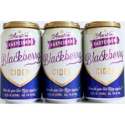 Austin Eastciders Blackberry Hard Cider - 6pk/12 fl oz Cans