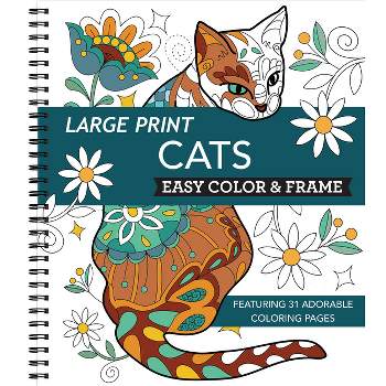 Large Print Easy Color & Frame - Mindfulness (stress Free Coloring Book) -  By New Seasons & Publications International Ltd (spiral Bound) : Target